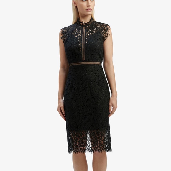 Bardot Lace Mid-Length Dress - Picture 1 of 5